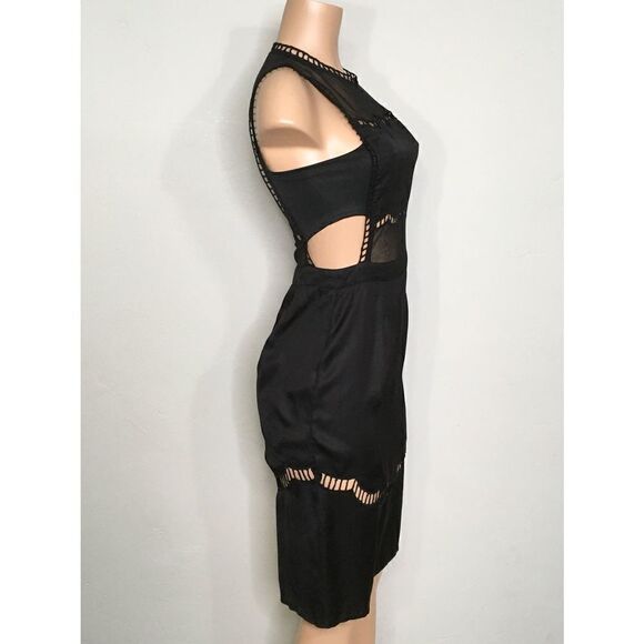 New. NBD black cut out lace trimmed dress. - Picture 6 of 11